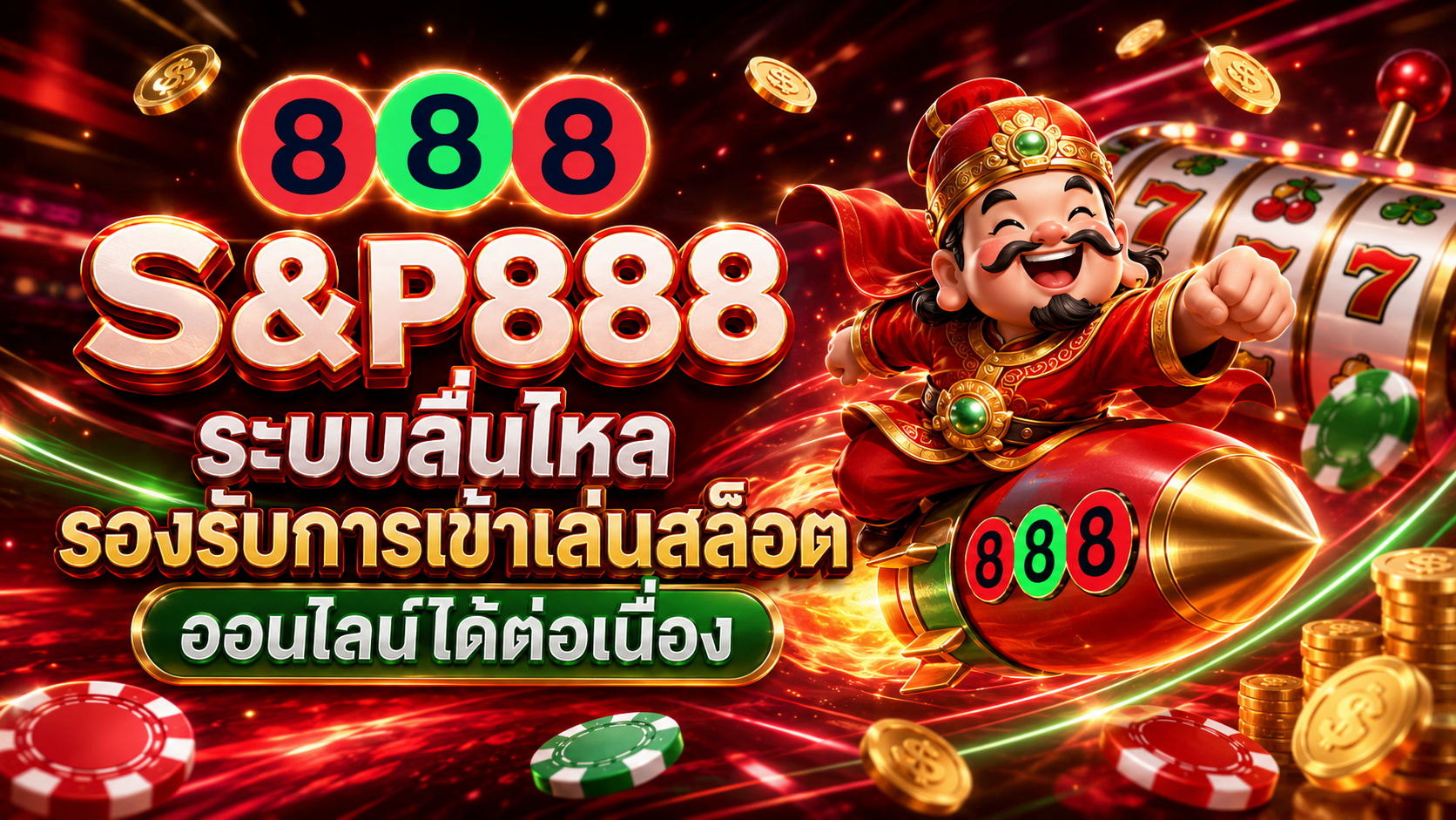 S&P888 ระบบลื่นไหล รองรับการเข้าเล่นสล็อตออนไลน์ได้ต่อเนื่อง​